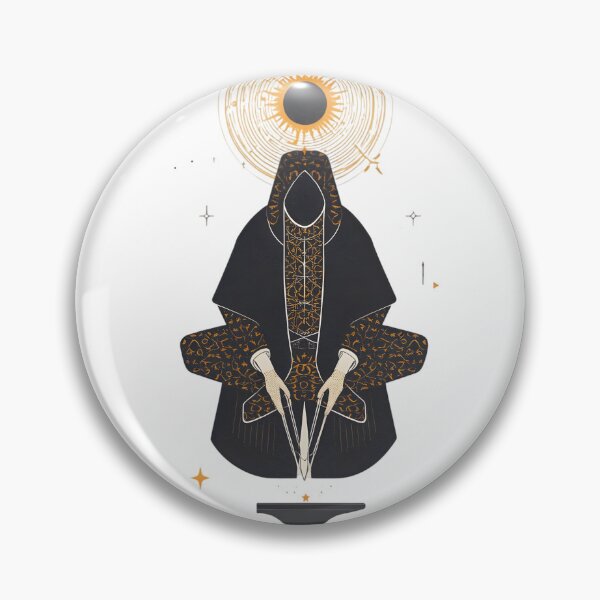 Item preview, Mystical Hooded Figure with Celestial Eclipse designed and sold by fhcpod.