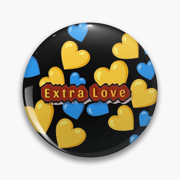 Item preview, Extra Love – Blue & Yellow Hearts Down Syndrome Awareness Design designed and sold by Cartoon art with a purpose ❤️ Supporting Althea’s friends .
