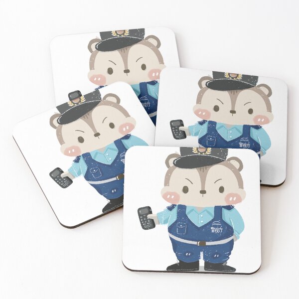 Item preview, Chipmunk Police Officer Patrol designed and sold by Mollyluo-Drawss.