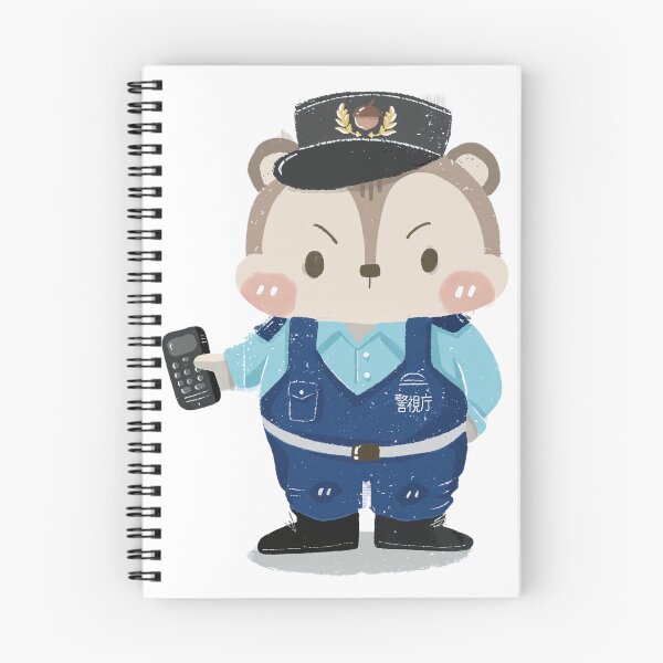 Artikelvorschau, Streifenhörnchen-Polizeibeamtenpatrouille entworfen und verkauft von Mollyluo-Drawss.