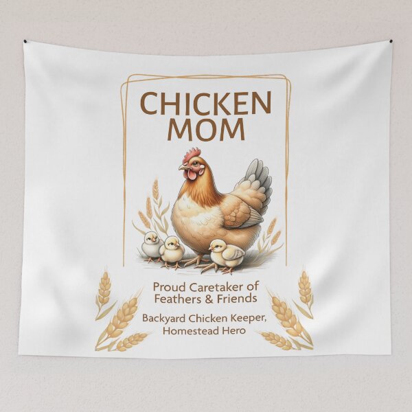 Item preview, Chicken Mom Hand Drawn Style designed and sold by Bennie Singh.