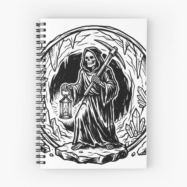 Item preview, Grim Reaper Skeleton Holding Pickaxe and Lantern inside Crystal Cave designed and sold by MisteryDesigner.