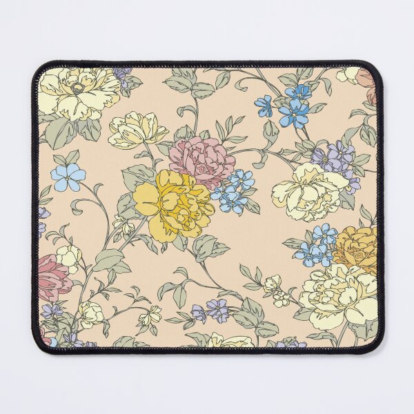 Item preview, Vintage Pastel Floral Seamless Pattern on Soft Peach Background designed and sold by Johnnies.