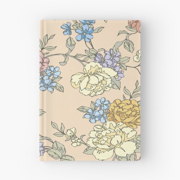 Item preview, Vintage Pastel Floral Seamless Pattern on Soft Peach Background designed and sold by Johnnies.