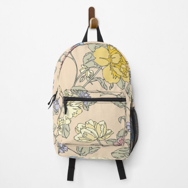 Item preview, Vintage Pastel Floral Seamless Pattern on Soft Peach Background designed and sold by Johnnies.