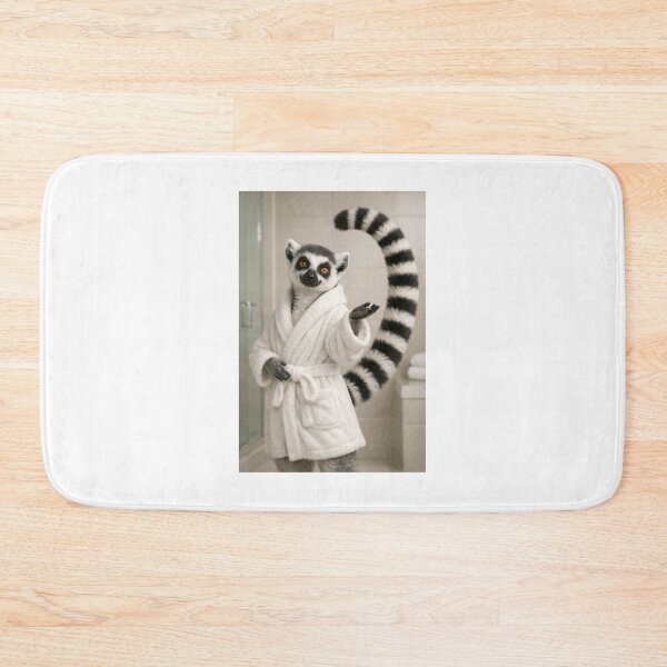 Item preview, Cozy Bathrobe Ring Tailed Lemur designed and sold by Sillytoe.