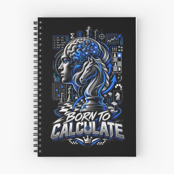 Item preview, Born To Calculate Chess Strategy Player designed and sold by KnightVibe.