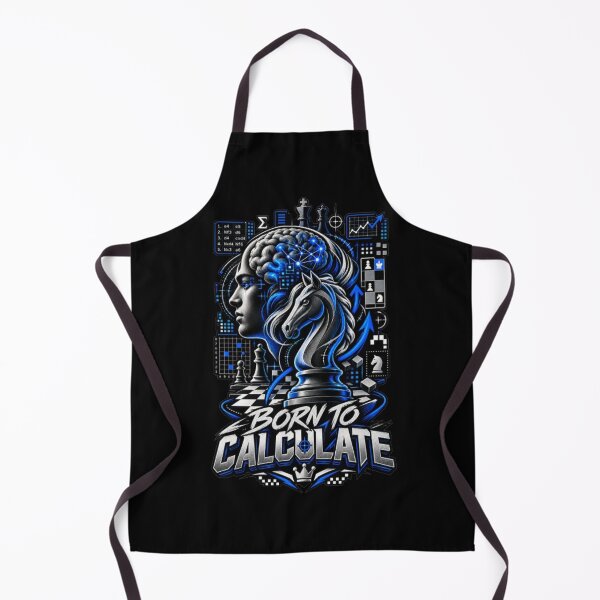 Item preview, Born To Calculate Chess Strategy Player designed and sold by KnightVibe.