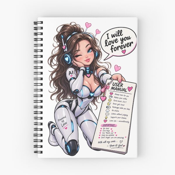 Item preview, AI Girlfriend – I Will Love You Forever User Manual designed and sold by IrynaLineArt.
