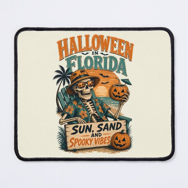 Item preview, Sun, sand and spooky vibes - Halloween in Florida designed and sold by ParadoxParadox.