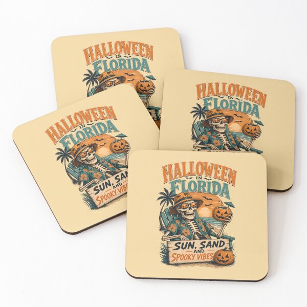 Item preview, Sun, sand and spooky vibes - Halloween in Florida designed and sold by ParadoxParadox.