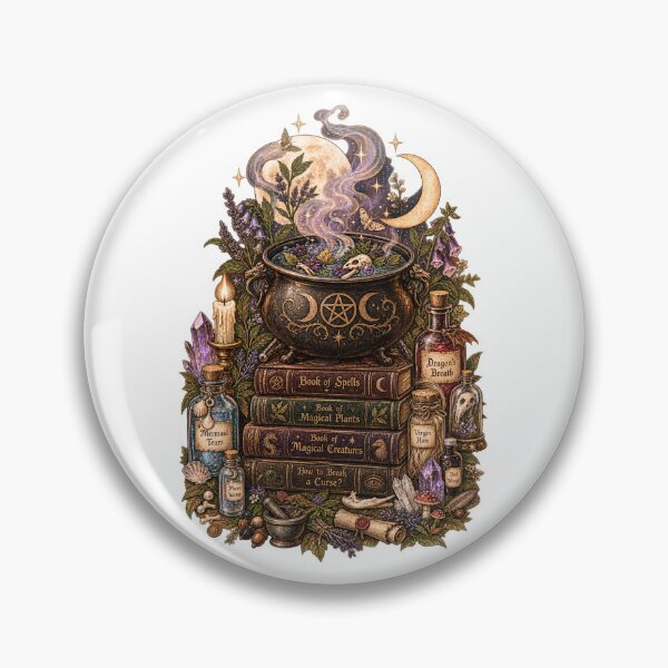 Item preview, Witch's Cauldron - Dark Academia Spell Books & Potions designed and sold by Neurospicy Trolls.