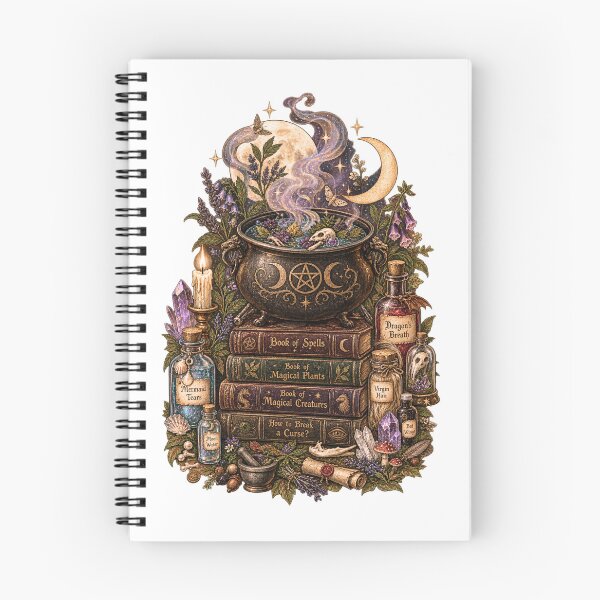 Item preview, Witch's Cauldron - Dark Academia Spell Books & Potions designed and sold by Neurospicy Trolls.