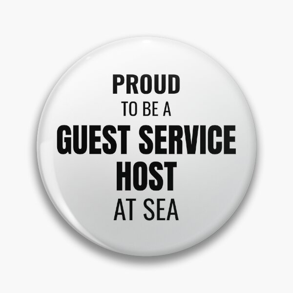 Item preview, Proud to be a Guest Service Host at Sea (Black) designed and sold by ShipCrewNation.