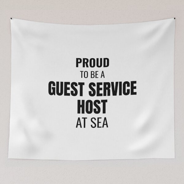 Item preview, Proud to be a Guest Service Host at Sea (Black) designed and sold by ShipCrewNation.