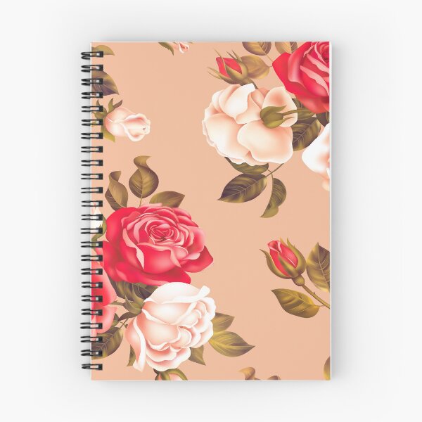 Item preview, Elegant Rose Floral Pattern on Warm Peach Background designed and sold by Johnnies.