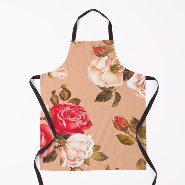 Item preview, Elegant Rose Floral Pattern on Warm Peach Background designed and sold by Johnnies.