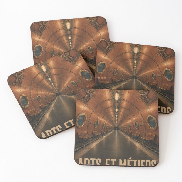 Item preview, Arts et Métiers Station - Vintage Paris Métro Poster designed and sold by Earth Celebration Designs.