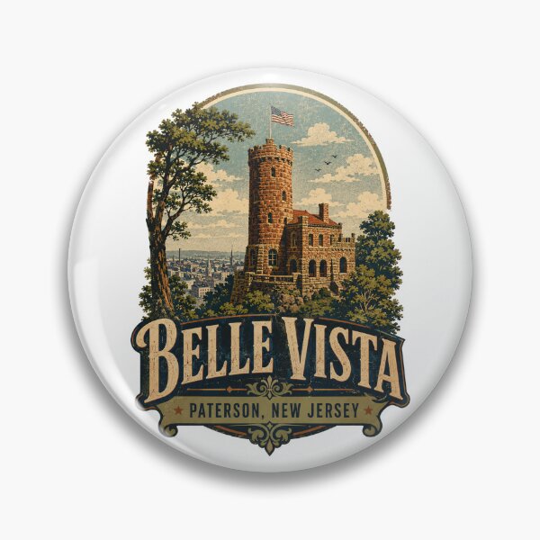 Item preview, Belle Vista Lambert Castle – Vintage Paterson New Jersey Landmark designed and sold by Past in Threads.