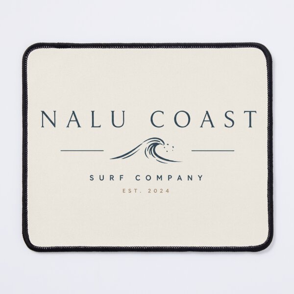 Item preview, Nalu Coast Surf Company Minimalist Surf Logo | Ocean Wave Beach designed and sold by Nalu Coast.