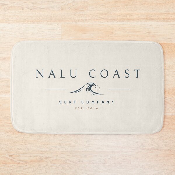 Item preview, Nalu Coast Surf Company Minimalist Surf Logo | Ocean Wave Beach designed and sold by Nalu Coast.