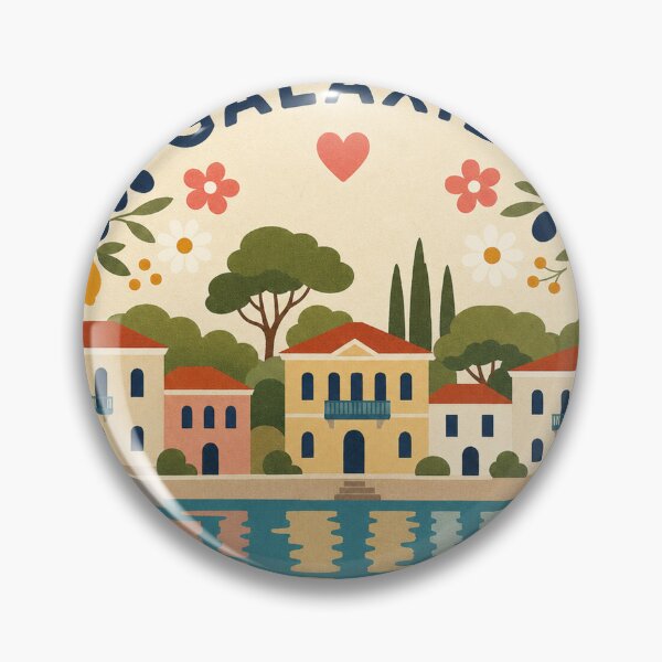 Item preview, Galaxidi Greece Travel Souvenir Modern Folk Art designed and sold by VisualArtsOasis.