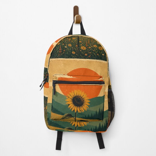 Item preview, Lone Sunflower Meadow – Vintage Nature Pop Art designed and sold by naturalsurvival.