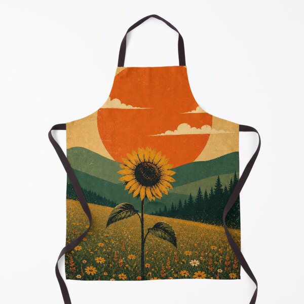 Item preview, Lone Sunflower Meadow – Vintage Nature Pop Art designed and sold by naturalsurvival.
