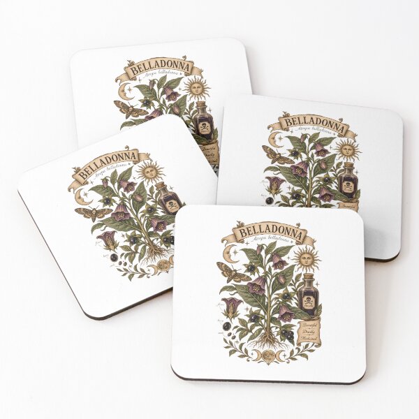 Item preview, Belladonna - Atropa Belladonna Vintage Botanical - Dark Academia designed and sold by Neurospicy Trolls.