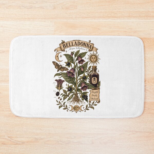 Item preview, Belladonna - Atropa Belladonna Vintage Botanical - Dark Academia designed and sold by Neurospicy Trolls.