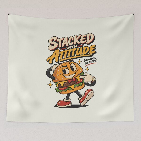 Item preview, The Burger With Attitude designed and sold by HoopeStylee.