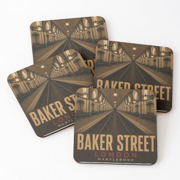 Item preview, Baker Street Station - Vintage London Underground Poster designed and sold by Earth Celebration Designs.