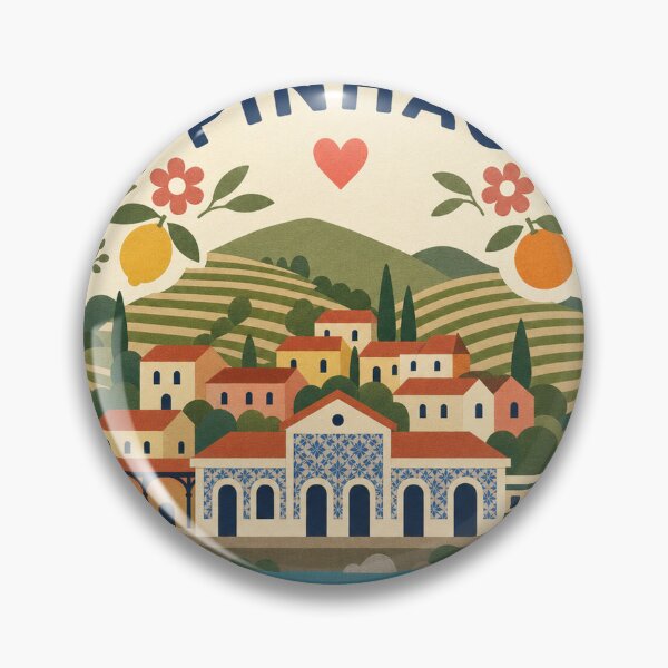 Item preview, Pinhao Portugal Travel Souvenir Modern Folk Art designed and sold by VisualArtsOasis.