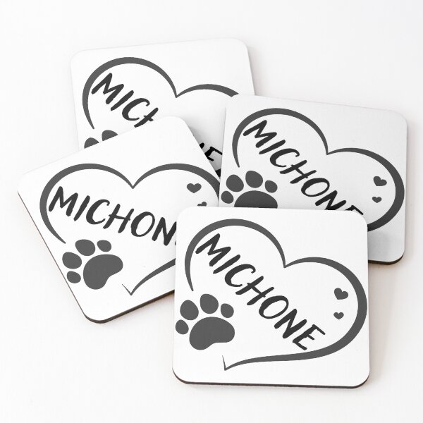 Aperçu de l'œuvre Michone cat in a heart with a paw, great gift for dog or cat owners créée et vendue par OCS1337.