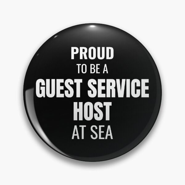 Item preview, Proud to be a Guest Service Host at Sea (White) designed and sold by ShipCrewNation.
