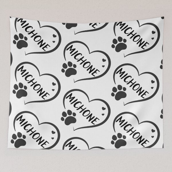 Item preview, Michone cat in a heart with a paw, great gift for dog or cat owners  designed and sold by OCS1337.