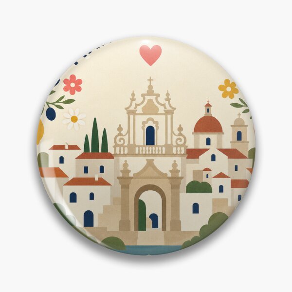 Item preview, Martina Franca Italy Travel Souvenir Modern Folk Art designed and sold by VisualArtsOasis.