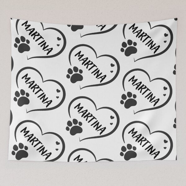 Item preview, Martina cat in a heart with a paw, great gift for dog or cat owners  designed and sold by OCS1337.