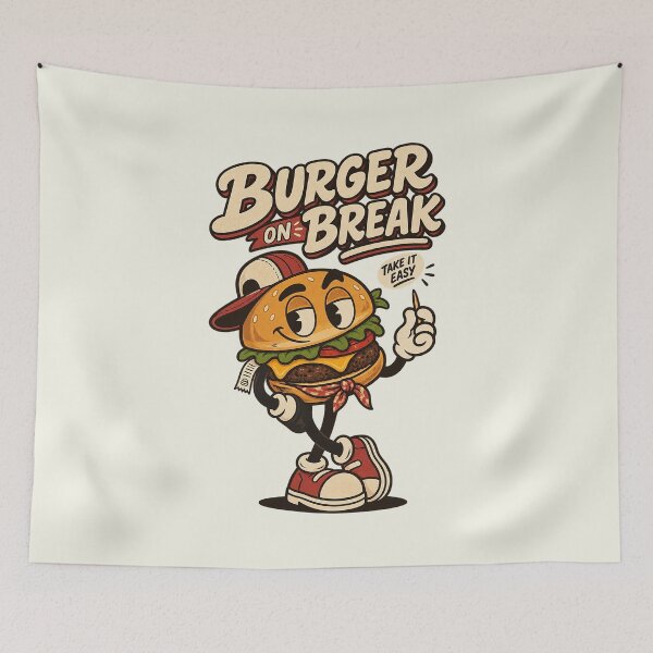 Item preview, The Laid-Back Burger designed and sold by HoopeStylee.
