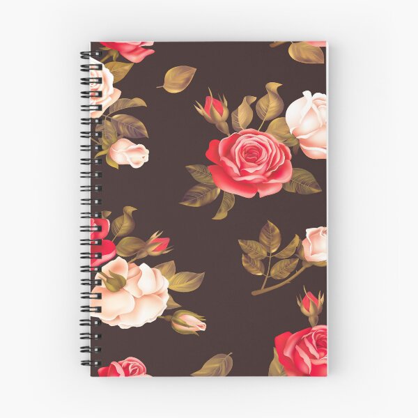 Item preview, Elegant Rose Floral Pattern on Rich Dark Background" designed and sold by Johnnies.