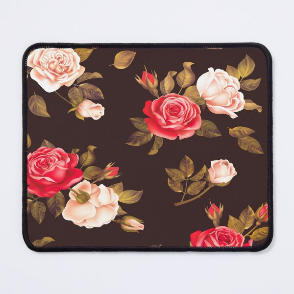 Item preview, Elegant Rose Floral Pattern on Rich Dark Background" designed and sold by Johnnies.