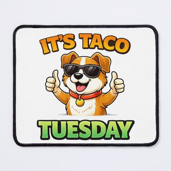 Item preview, Its Taco Tuesday Funny Dog Sunglasses Food Lover Design. designed and sold by The-T-In-Retro.