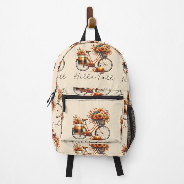 Item preview, Vintage Fall Bicycle with Flowers & Pumpkin | Autumn Cottagecore designed and sold by NotasCreativa.