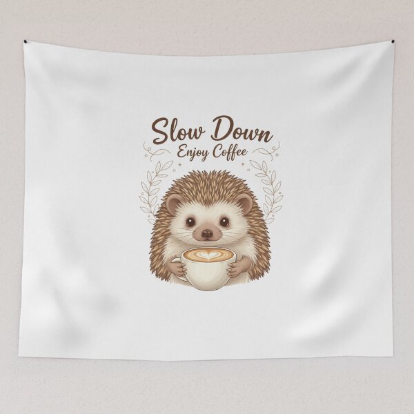 Item preview, Slow Down Enjoy Coffee designed and sold by ladylalitafanta.