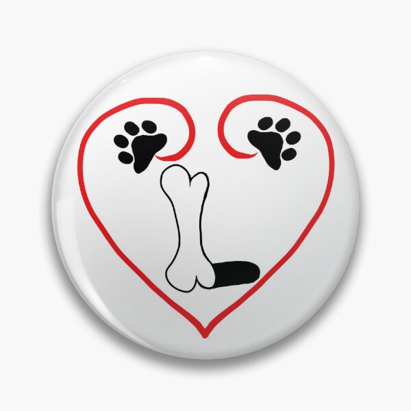 Item preview, Heart dog with the letter L designed and sold by acreació.