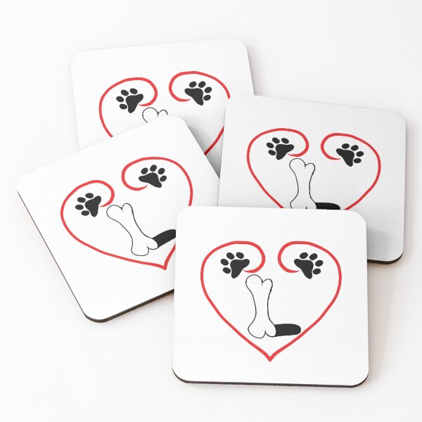 Item preview, Heart dog with the letter L designed and sold by acreació.