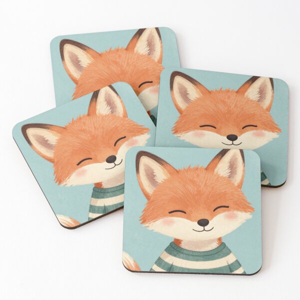 Item preview,  Cute Hand Drawn Animal – Cozy Whimsical Illustration fox designed and sold by Rooted & Co.