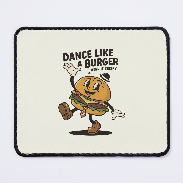 Item preview, Joyful Cheeseburger Performer Doing Dance Kick designed and sold by HoopeStylee.