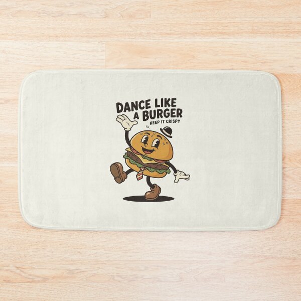 Item preview, Joyful Cheeseburger Performer Doing Dance Kick designed and sold by HoopeStylee.