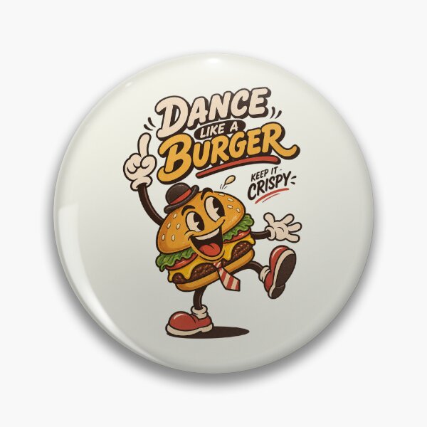 Item preview, Dancing Burger Mascot In Bowler Hat designed and sold by HoopeStylee.